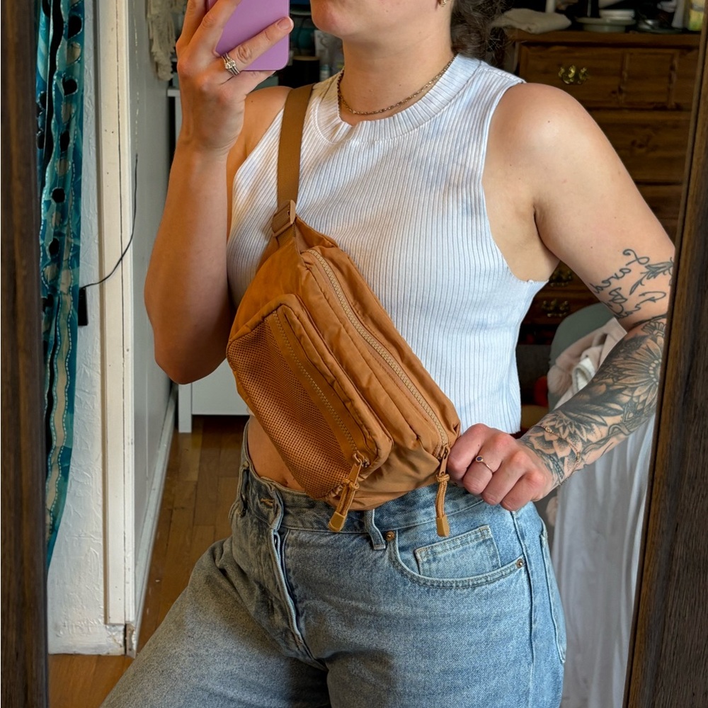 Wild Fable Tan Crossbody Bag Minimalist Design